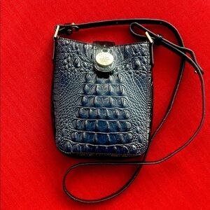 Brahmin Crossbody. Marley, Black Melbourne, genuine leather. Black.